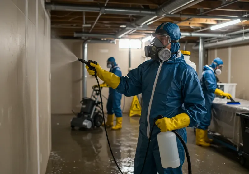 Basement Sanitization and Antimicrobial Treatment process in Indian Heights, IN